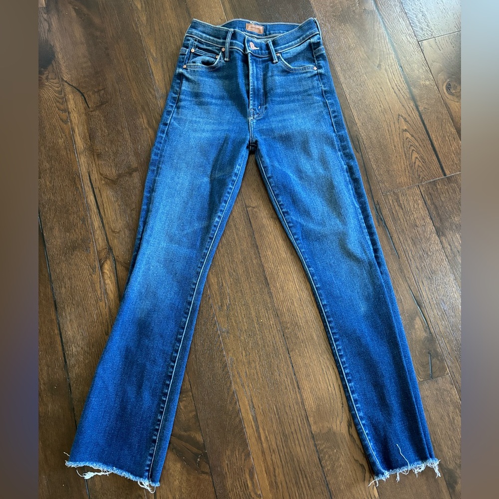 Mother Denim The Insider Ankle Fray size 24